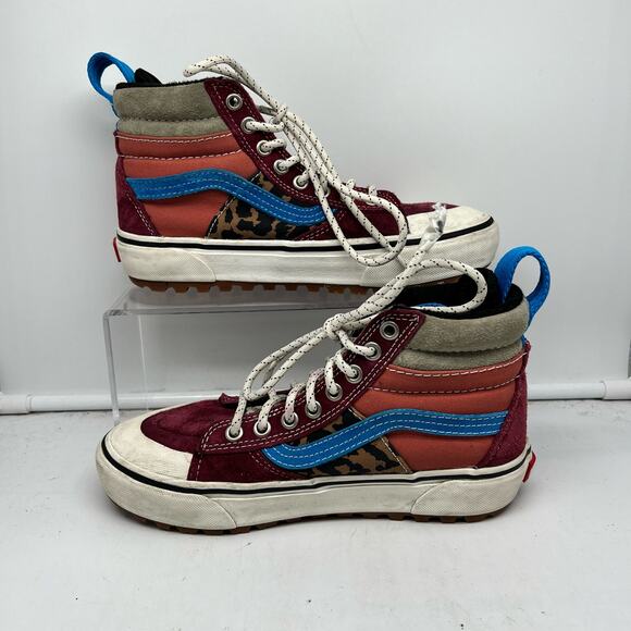 Vans Shoes Womens 6.5 SK8 HI Mte Red Hydroguard Winter Sneaker - Picture 2 of 9